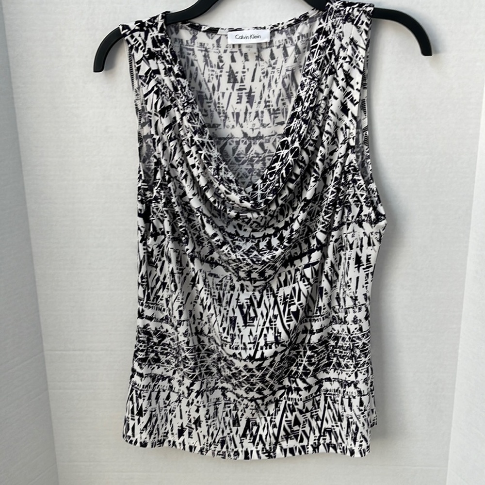 Calvin Klein, Women’s Cowl Neck Tank, Size Large, Like New Condition